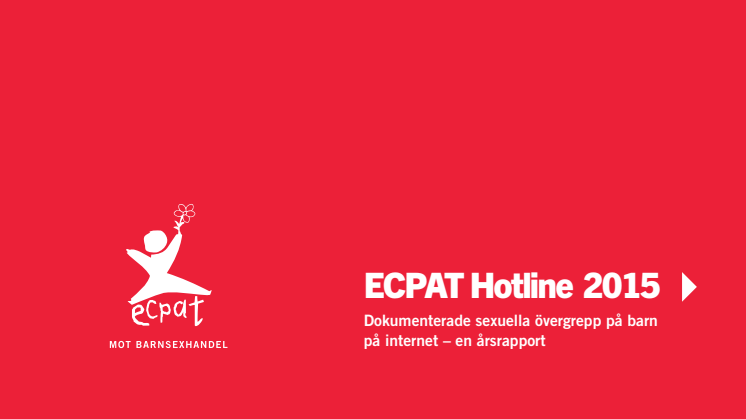 ECPAT Hotline rapport 2015