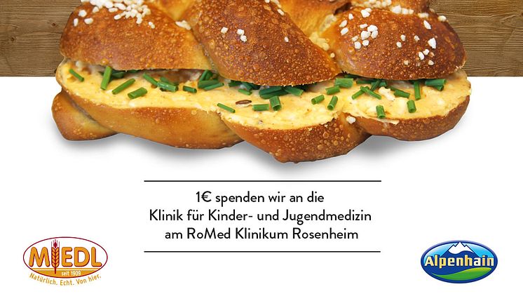 Alpenhain und Miedl starten Charity-Aktion zugunsten des RoMed Klinikums Rosenheim