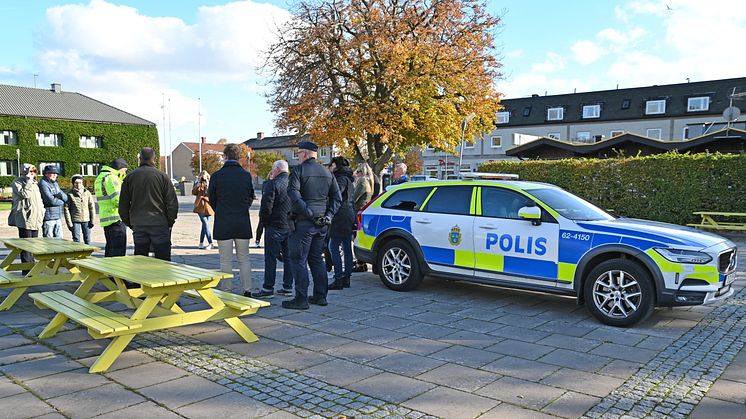 Bild från höstens trygghetsvandring i Bromölla kommun. 