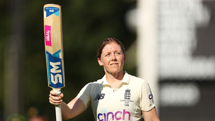 Heather Knight will lead a 13-strong Test squad. Photo: Getty Images