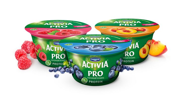 Yoghurtkvargen Activia PRO kombinerar högt   proteininnehåll med probiotika