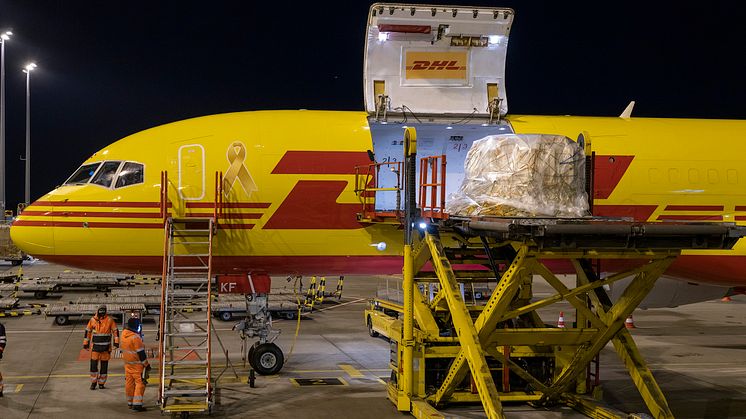 DHL Express spelar en viktig roll i den europeiska logistiken av Covid-19-vaccin