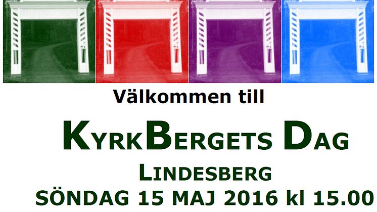 Kyrkbergets dag firas i Lindesberg 15 maj