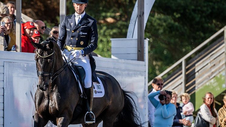 I helgen är det dubbla världscuptävlingar i Basel, Schweiz. Patrik Kittel och Forever Young HRH representerar Sverige i världscupdressyren. I hoppningen startar Henrik von Eckermann, Angelica Augustsson Zanotelli och Erica Swartz. Foto: Bildbyrån