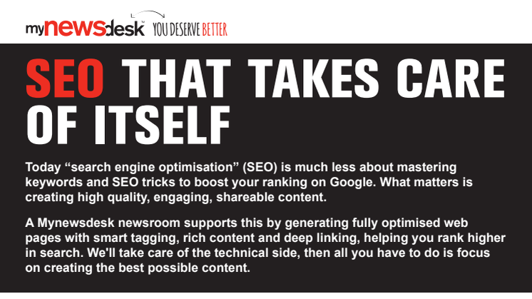 6 key SEO principles and how Mynewsdesk helps