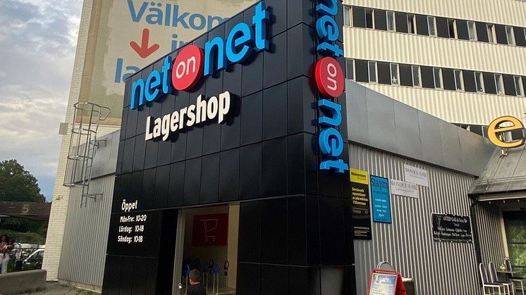 Nypremiär för NetOnNets Lagershop i Slagsta