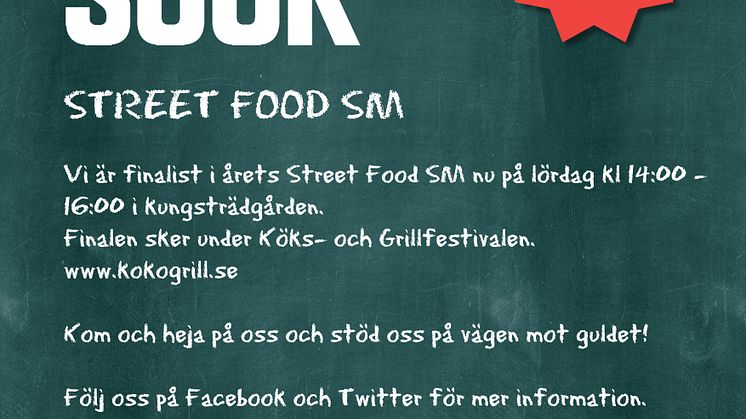 Modern mat från Mellanöstern lockar juryn i Streetfood SM 2014