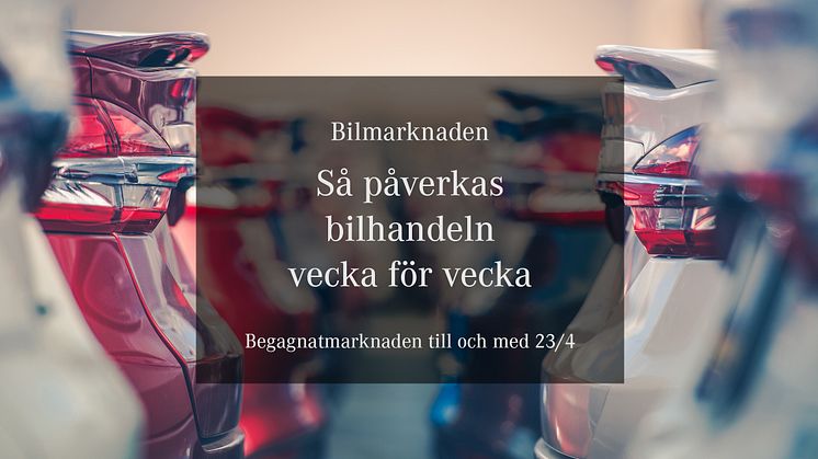 Begagnatmarknaden till och med 23/4 -20