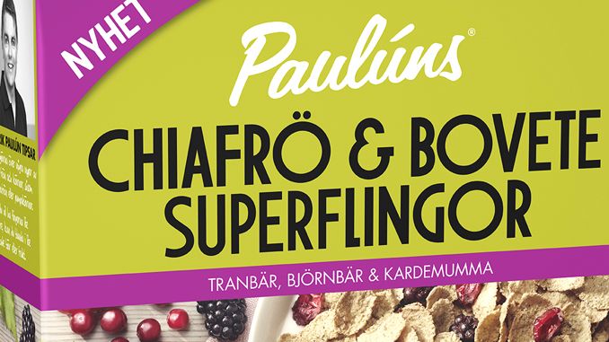 Paulúns lanserar glutenfria frukostflingor 