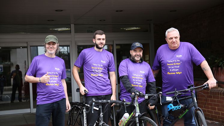 Wimbledon staff tackle Thames Bridges Bike Ride for the Stroke Association