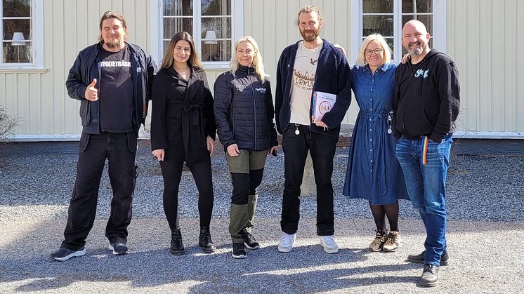 Michael Stenmark, Giselle Abbas, Game On Mid Sweden, Susanne Königson, tillväxt– och näringslivschef Kramfors kommun, Alex Lindén, lärare Hola folkhögskola, Lea Kinnunen, rektor Hola folkhögskola, Jon Björkman (V), kommunstyrelsens vice ordförande.