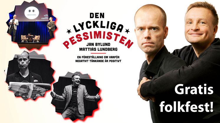 "Den Lyckliga Pessimisten" -  gratis föreställning i Lomtjärnsparken, Älvsbyn 15 augusti