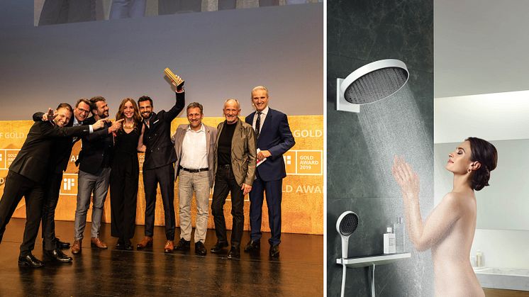 iF DESIGN AWARD 2019 uddelt i München. Vinder: Den nye bruserserie fra hansgrohe.