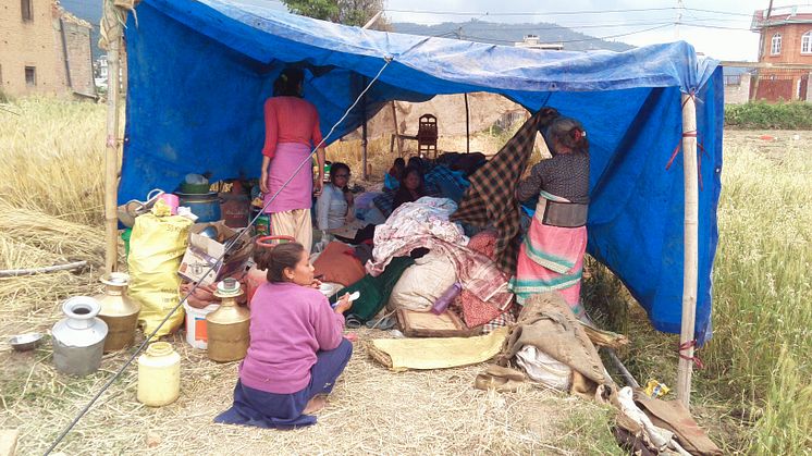 PMU når fram med akut insats efter jordbävningen i Nepal