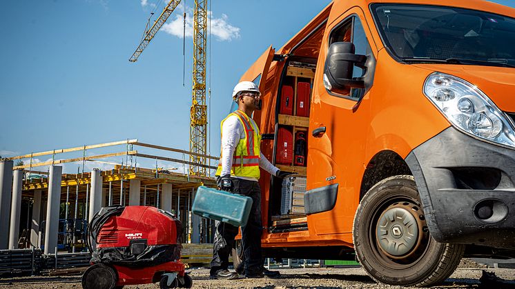 Hilti och Trackunit lanserar lösning för inventariehantering av tung utrustning för transportfordon.