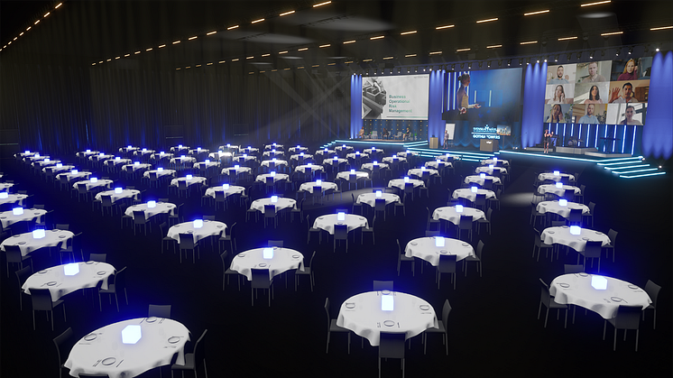 Hybrid Event Arena på Svenska Mässan Gothia Towers är Sveriges största studiolösning för hybridmöten. 