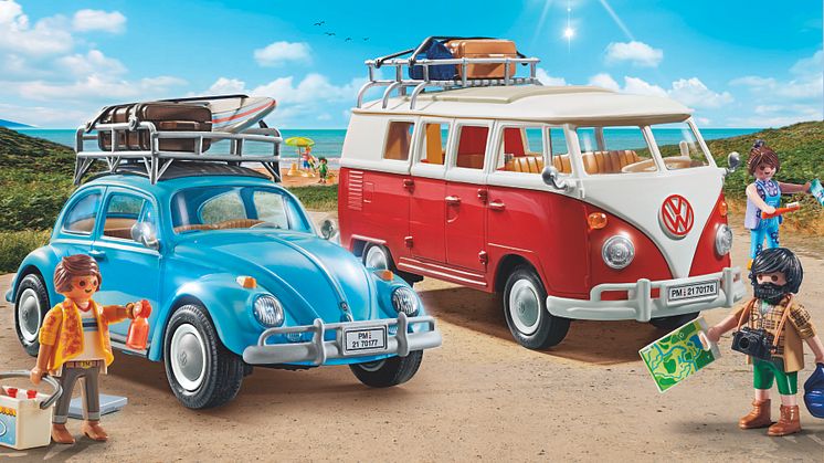 Kultklassiker im PLAYMOBIL-Format: Die neuen Volkswagen Modelle „Bulli“ und Käfer begeistern Fans