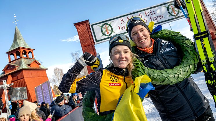 Emil Persson and Emilie Fleten won Vasaloppet 2023