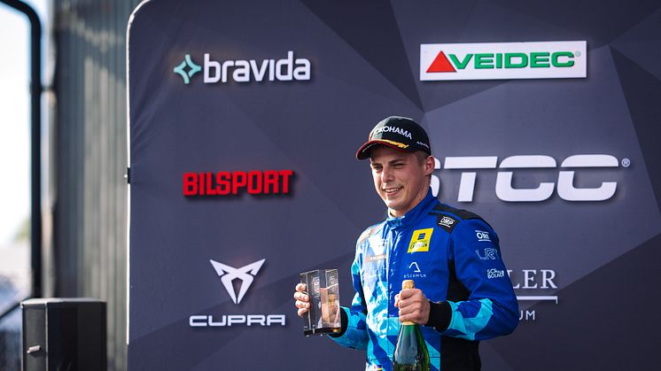 Andreas Bäckman had a strong Saturday with two podium positions and a lot of overtakes during the three races at Gelleråsen Arena. Photo: Martin Öberg (Free rights to use the images)