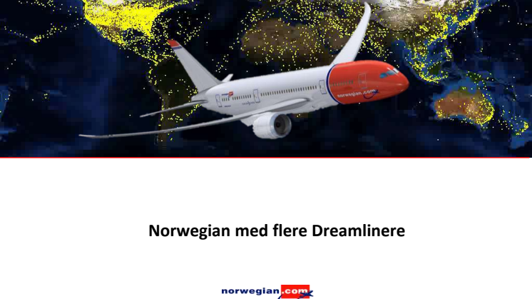 787 Dreamliner til Norwegian