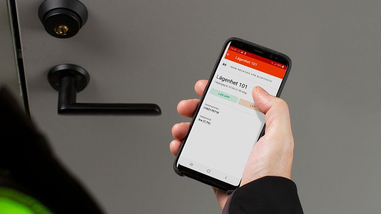 Med ett appstyrt smartlås elimineras risken att nycklar och koder tappas bort eller hamnar i fel händer. 