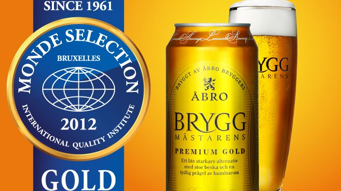 Femte raka segern för Bryggmästarens Premium Gold i Monde Selection