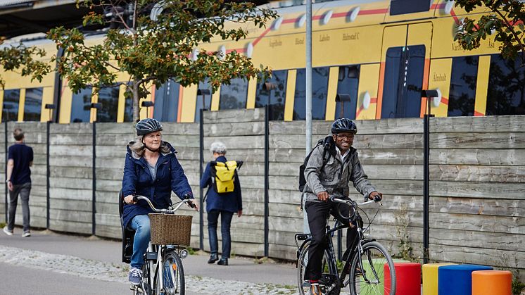 Under 2022 och 2023 bjöd vi in helsingborgare som kör bil till jobbet att delta i forskningsprojektet 300 testcyklister. Resultatet visar tydligt att metoden testcyklist fungerar. Foto: Caroline Göransson