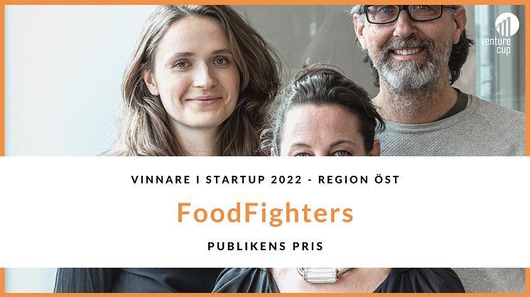 Teamet bakom FoodFighters som blev publikens favorit i Venture Cup östs regionfinal 2022.