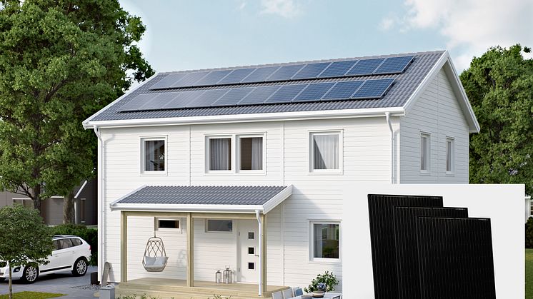 NIBE Energy Systems solcellspaneler PV - i All Black och med 295 Wp per panel