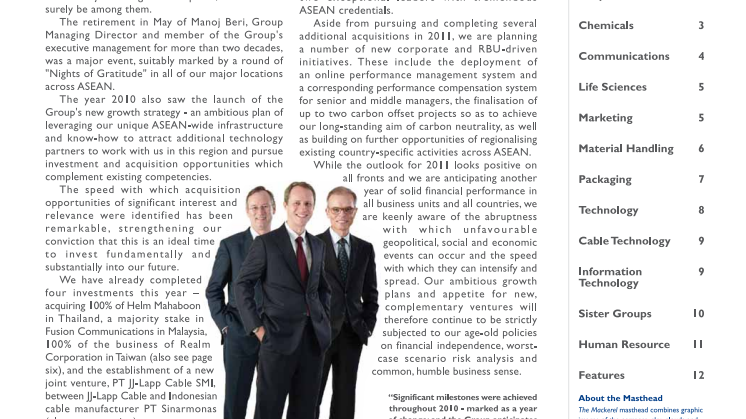Corporate Newsletter January 2011