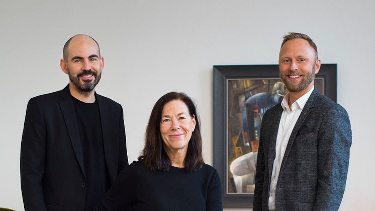 Jonatan Jahn, Eva Seeman och Henrik Åberg.