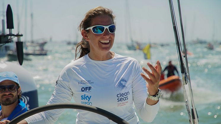 Dee Caffari Dee is the first woman to have sailed solo, non-stop, around the world against the prevailing winds and currents  (Credit: Rich Edwards)