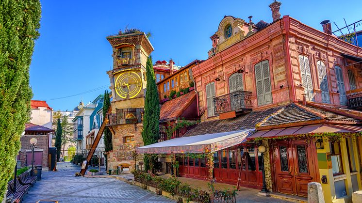 Georgiens huvudstad Tbilisi utsågs till 3:e bästa resmål 2018 av tidskriften National Geographic. Foto: Boris Stroujko/Shutterstock.com