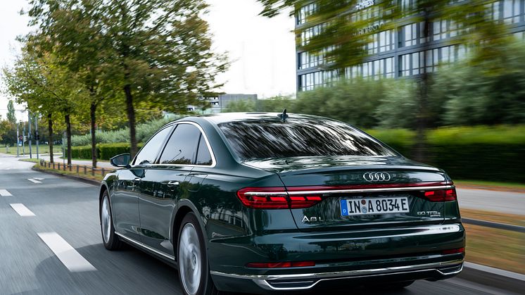 Audi A8 L 60 TFSI e quattro (Goodwoodgrøn)