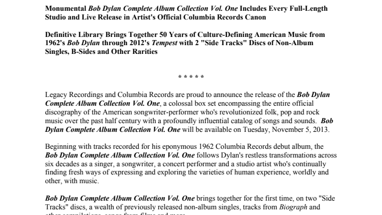 Bob Dylan - Complete Album Collection 