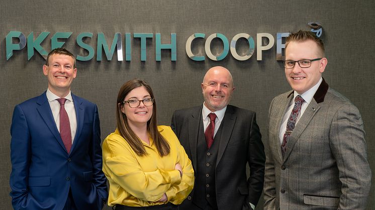 Tax Partners at PKF Smith Cooper, from left to right: Gary Devonshire, Natasha Scott, Gavin West, Adam Rollason