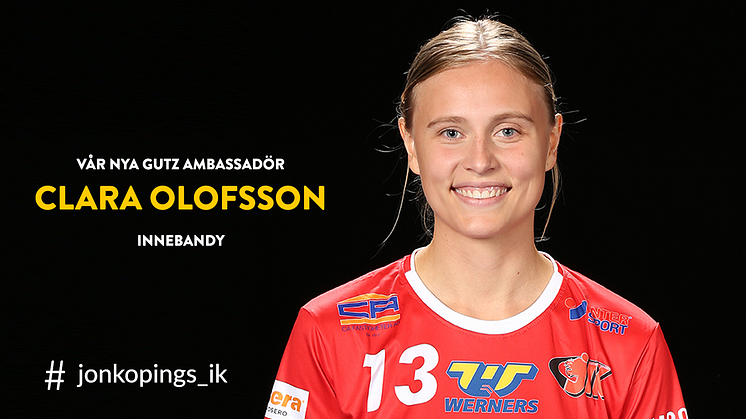 Gutz ambassadör Clara Olofsson som vill få fler tjejer att spela innebandy