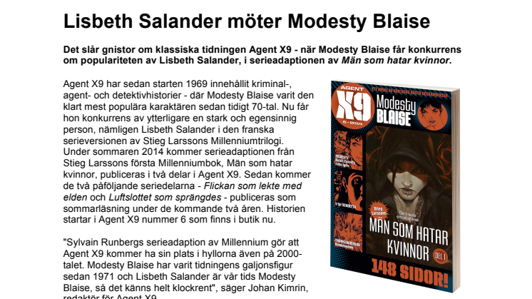 Lisbeth Salander möter Modesty Blaise