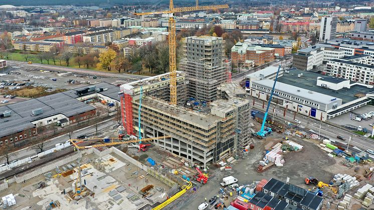 Klimatförbättrad betong besparar Tullholmsviken  435 ton CO2 – Skräddarsydd för parkeringshus