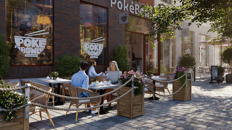  I slutet av året öppnar Stenugnsbageriet i Kallebäcks Terrasser. I början av nästa år kompletteras utbudet med italienska och asiatiska smakupplevelser när Pizzeria Mums och Poke 88 välkomnar nya kunder. 