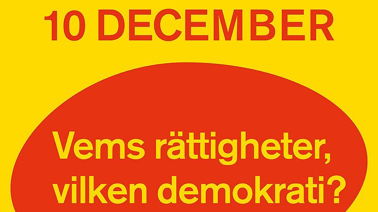 Vems rättigheter, vilken demokrati? Digital konferens 10 december.