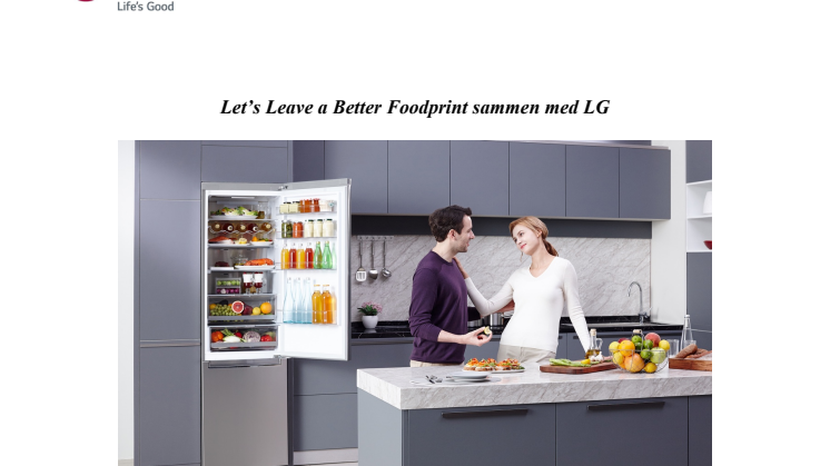 Let’s Leave a Better Foodprint sammen med LG