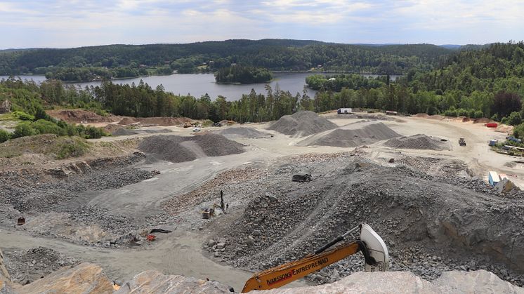 En bergtäkt i Mölnlycke blir 900 nya bostäder. Foto: Härryda kommun