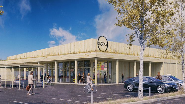 Lidl-butiken i Visby är ett av projekten med högt hållbarhetsfokus, som LINK arkitektur arbetar med.