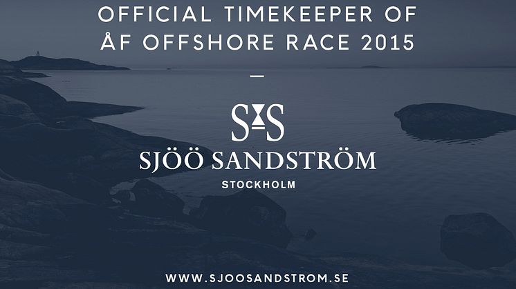 Sjöö Sandström går in som Official Timekeeper under ÅF Offshore Race 2015.