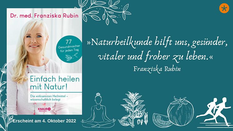 Dr. med. Franziska Rubin klärt auf: Warum kann Lavendel locker mit einer Schlaftablette mithalten? Was hat Schokolade mit geistiger Fitness zu tun? Wie lässt der kleine Goldregen endlich Heuschnupfen verschwinden?