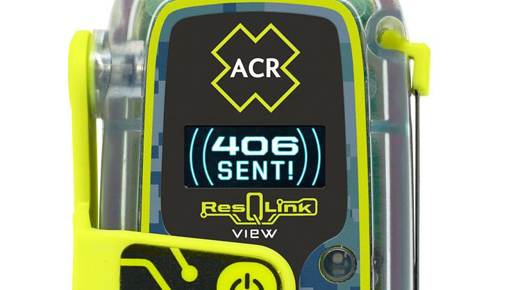 Hi-res image - ACR Electronics - The new ACR Electronics ResQLink View Personal Locator Beacon with Optical Display Technology, with new ResQLink Skin