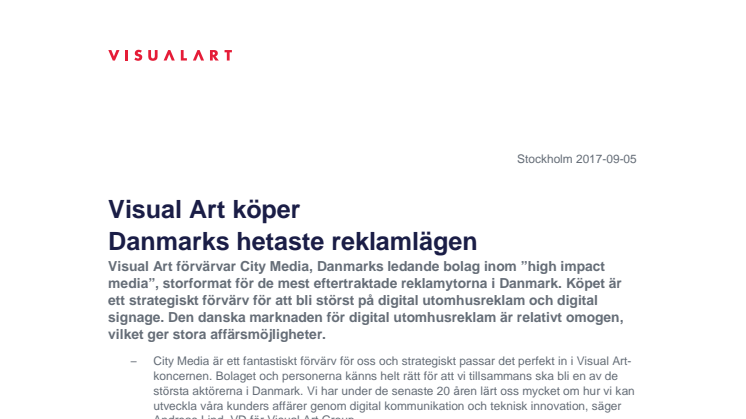 Visual Art köper Danmarks hetaste reklamlägen