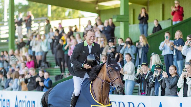 Peder säkrade svensk seger i Stiftelsen Falsterbo Horse Show Prize