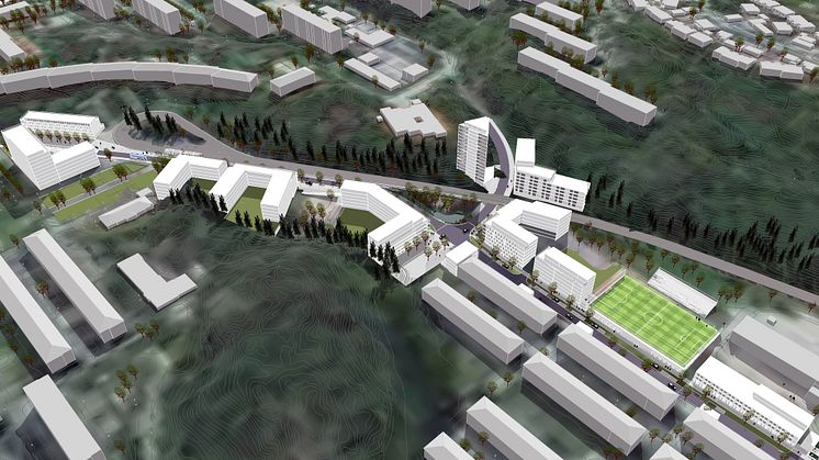 Projektet, där 700 hyresrätter och bostadsrätter byggs mellan Komettorget och Rymdtorget, heter Solgatan.